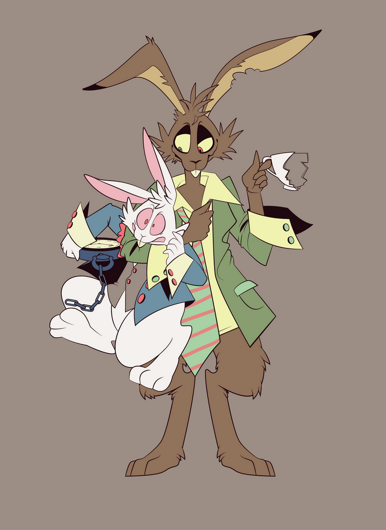 The White Rabbit and March Hare by Dollfica on DeviantArt