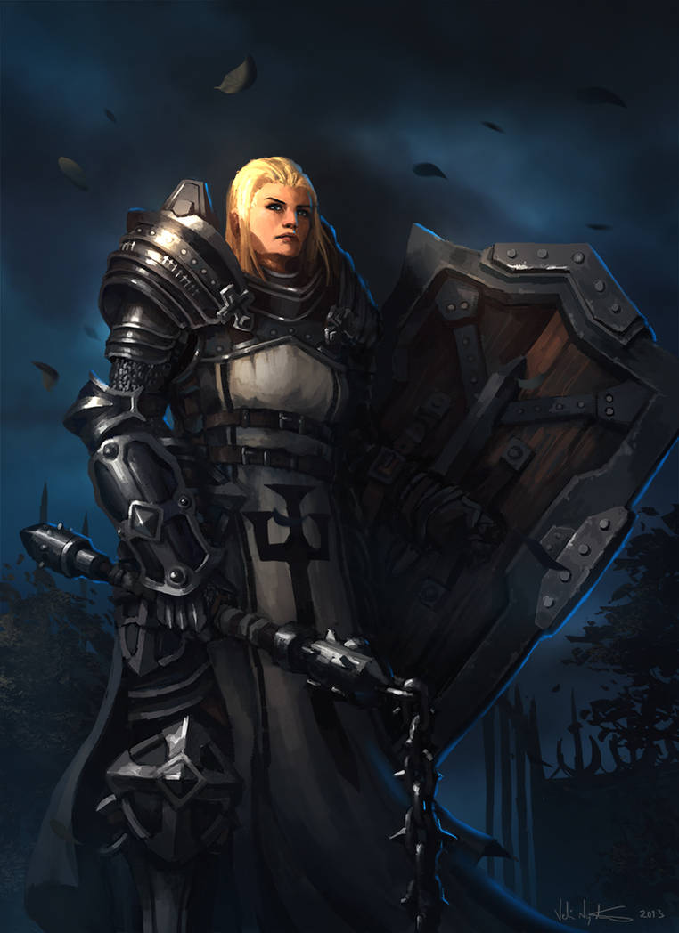 Female Crusader - Diablo III by Vablo