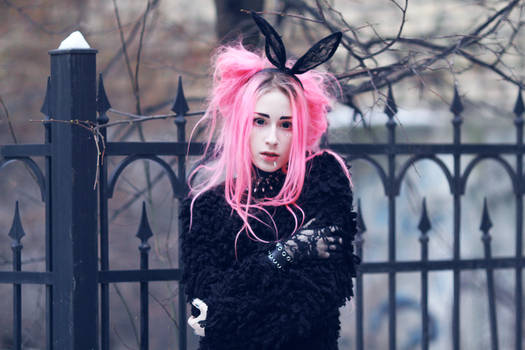 kawaii bunny goth