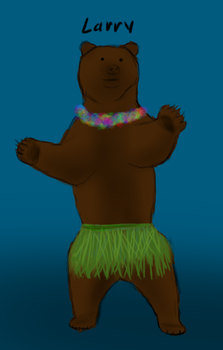 Larry the Hula Bear