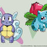 Evolved Kanto Starters