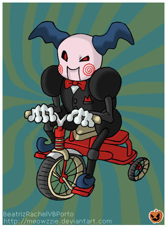 Mr. Mime as the Jigsaw Puppet by Meowzzie on DeviantArt