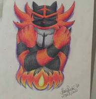 Incineroar as Black Panther