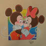 Mickey and Minnie Eskimo Kiss