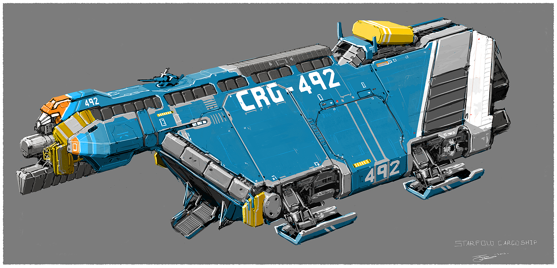 Small cargo spaceship.