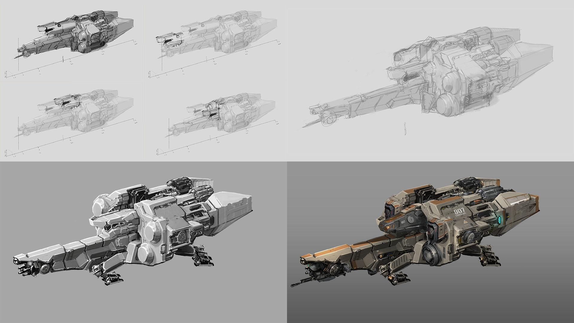 Starfold Corvette Process Collage