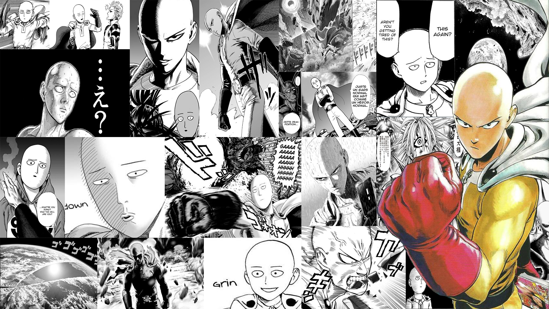 50 shades of Saitama - One punch man wallpaper by Nidarian on