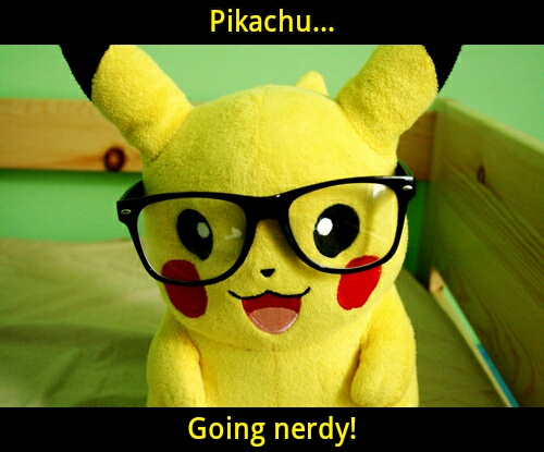 Pikachu going nerdy