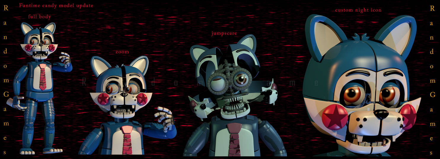 Funtime Candy model update by RandomGames on DeviantArt