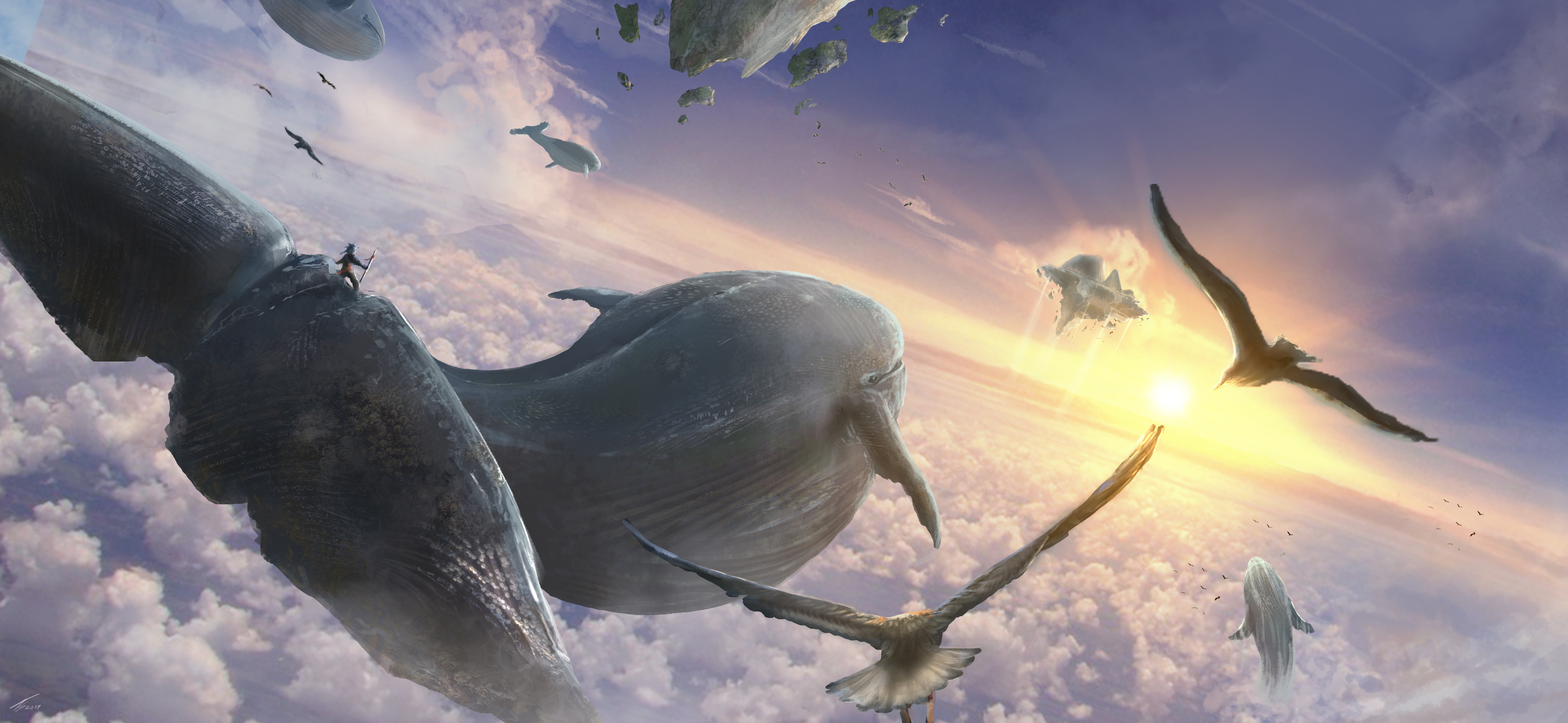 Flying whales