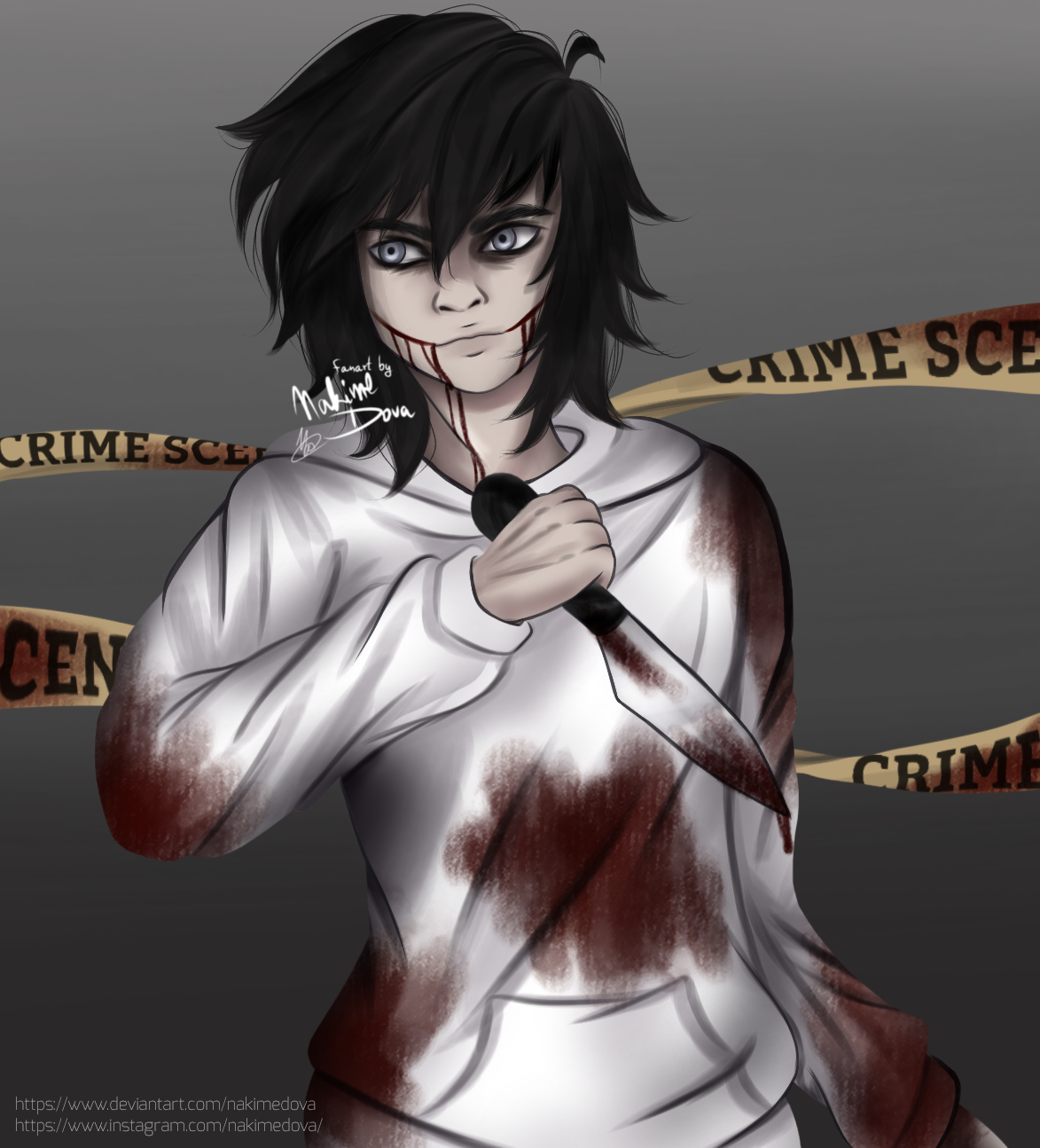 Jeff the Killer (Creepypasta fanart) by Rierden201 on DeviantArt