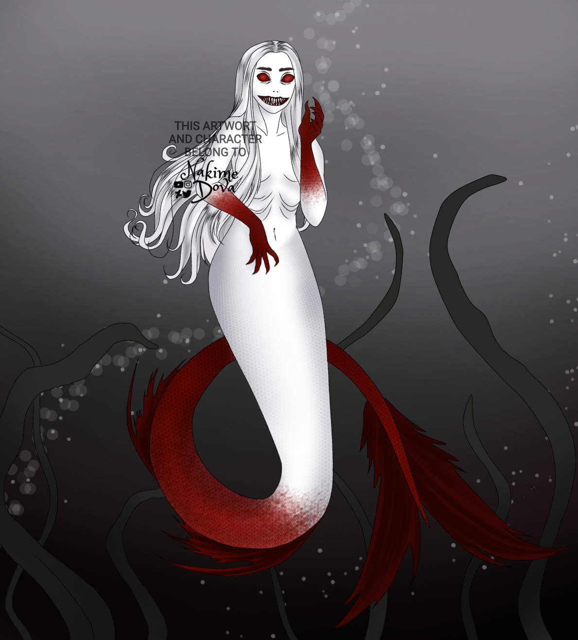 Mermaid Creepypasta Slenderman Jeff The Killer Fan Art PNG