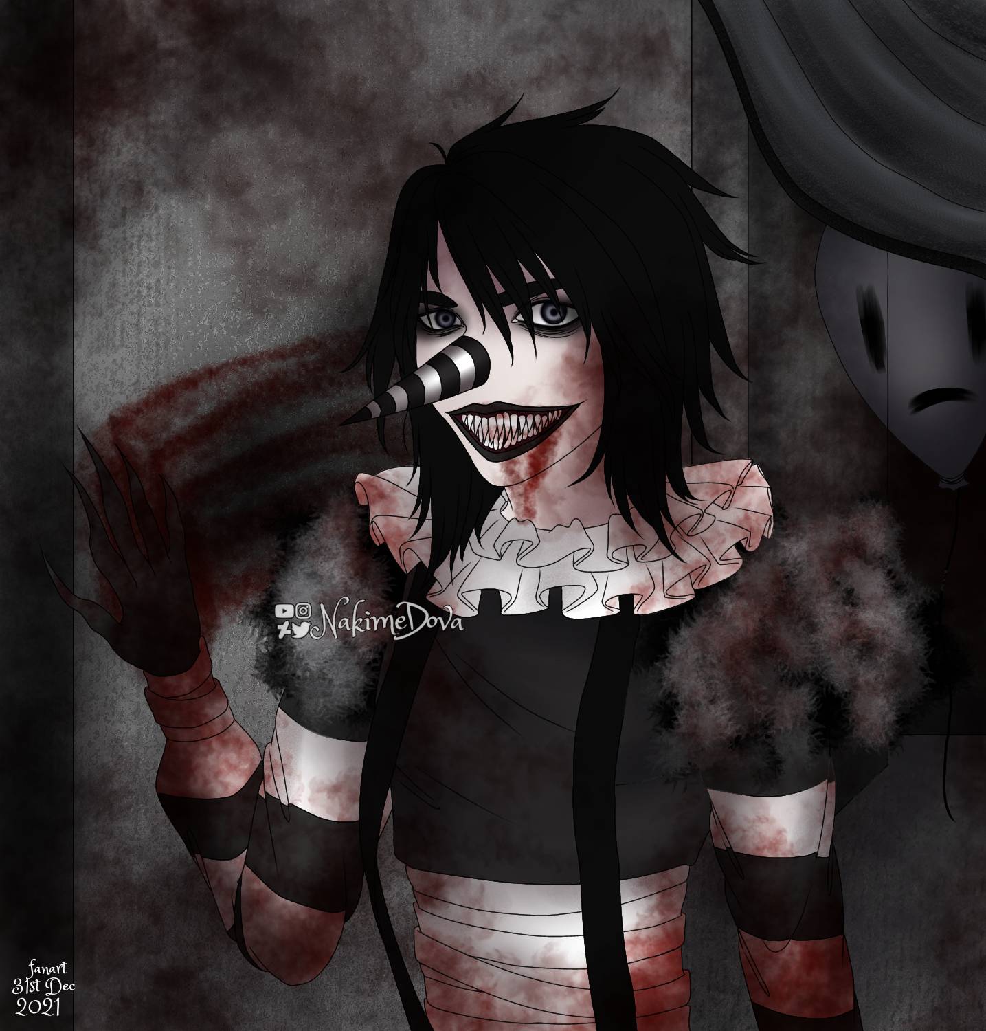 Jeff the Killer Creepypasta Fanart by NakimeDova on DeviantArt