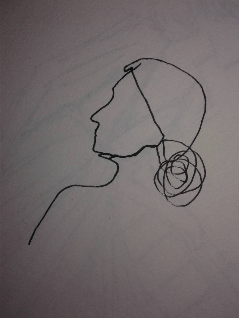 single line portrait by princess-peace-93 on DeviantArt