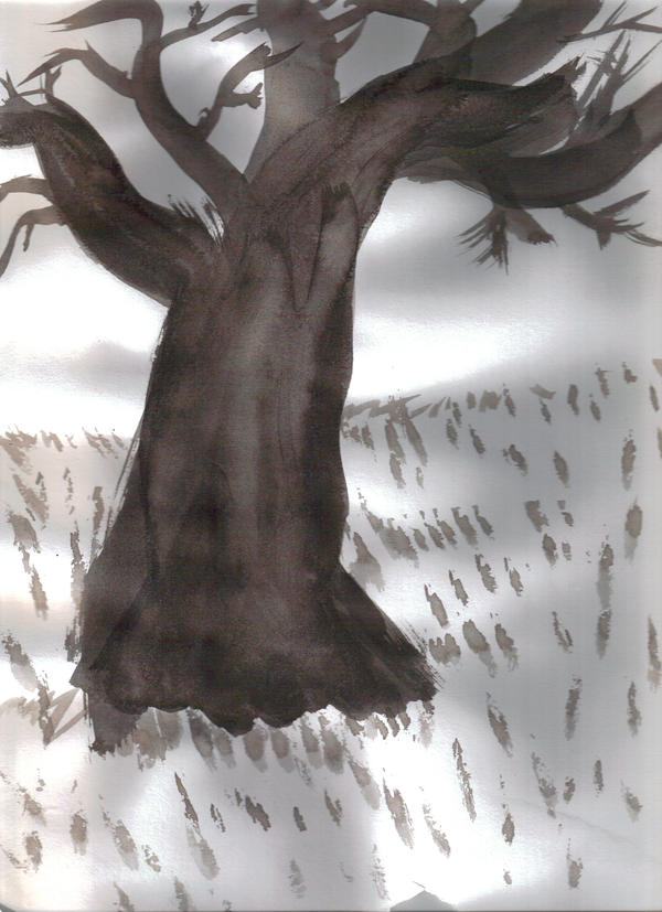 sumi tree by applestix on DeviantArt