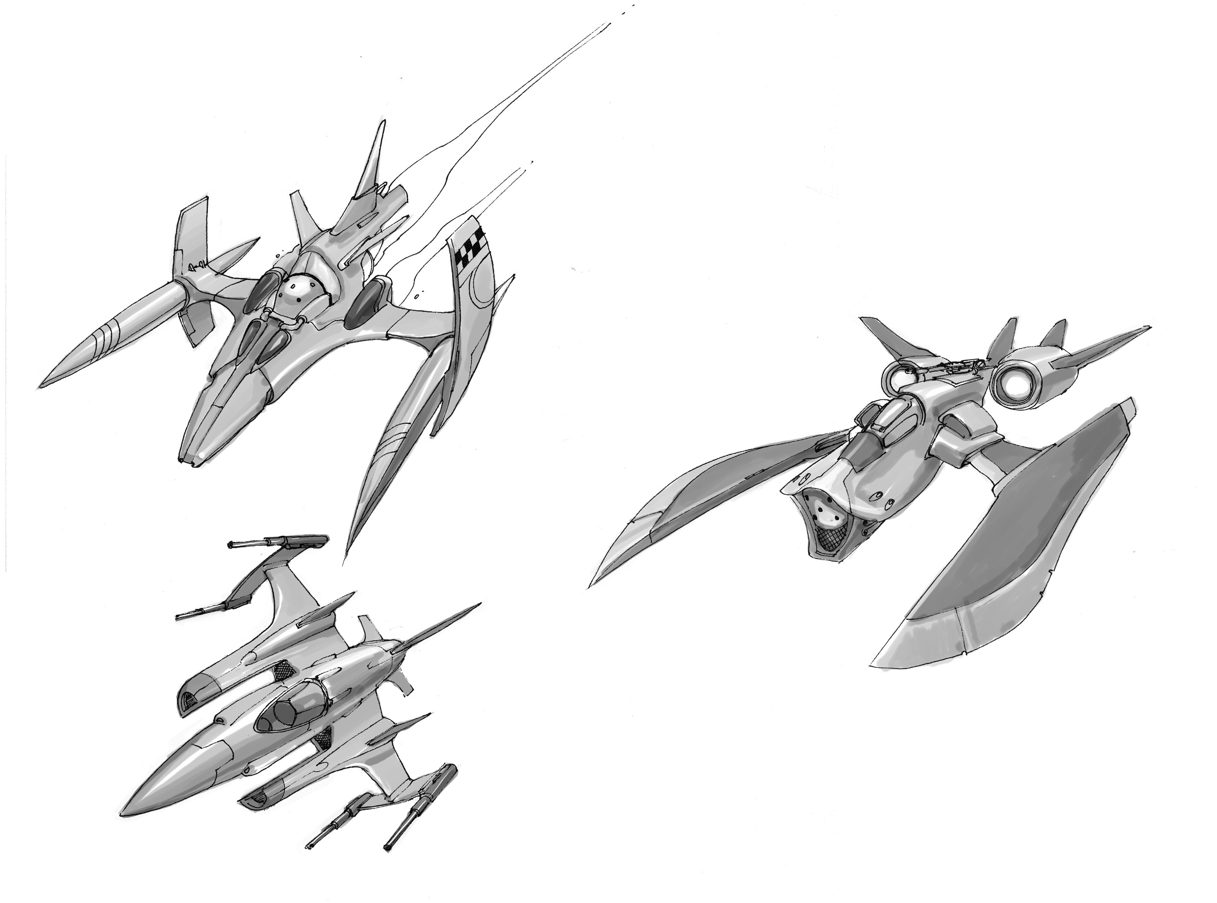 Concept Art Oldies-Spaceships2