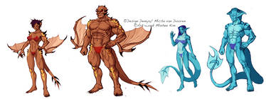 Example character sheet Dragonkin and Marshlander
