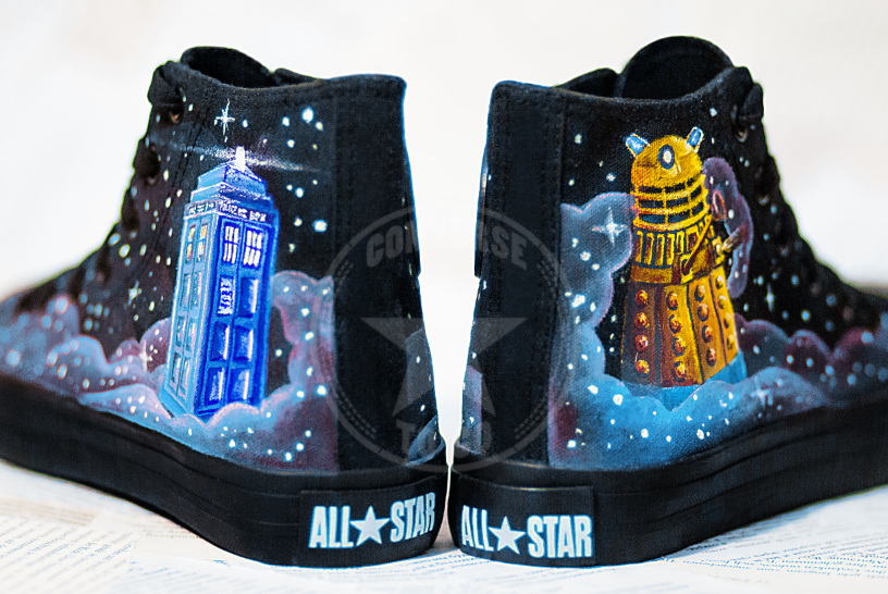 Tardis top blue converse