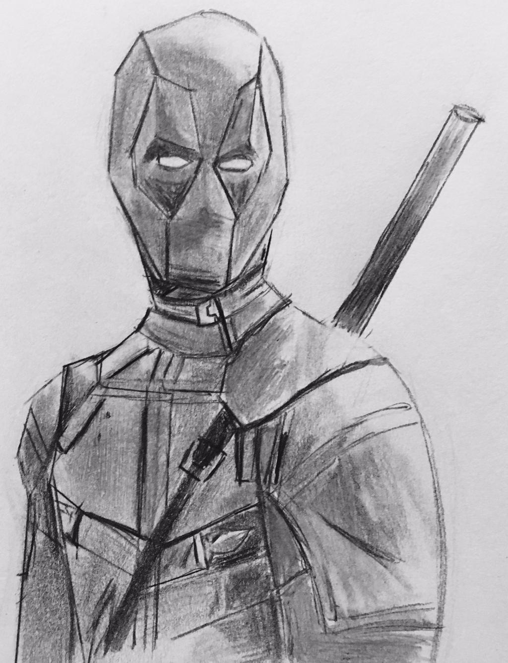 Deadpool in Graphite Pencil by CaptainEdwardTeague on DeviantArt