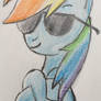 Rainbow Dash with Shades