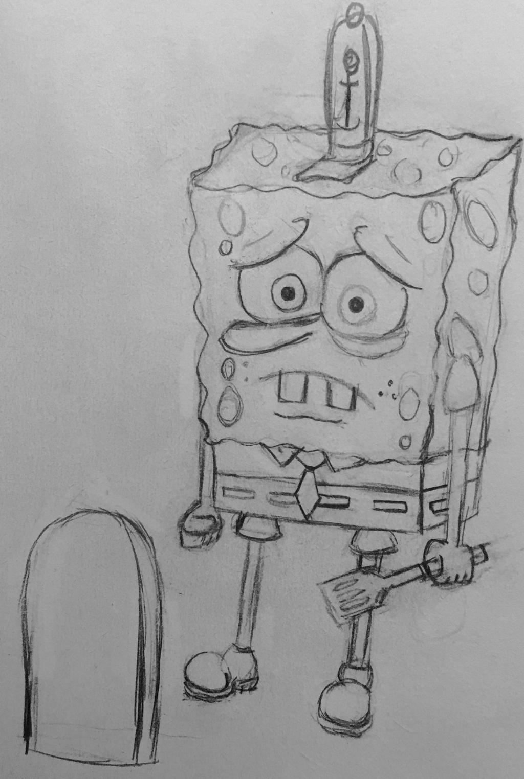 SpongeBob Mourns rough draft by CaptainEdwardTeague on DeviantArt