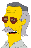 Stan Lee Simpsonized Digital by CaptainEdwardTeague