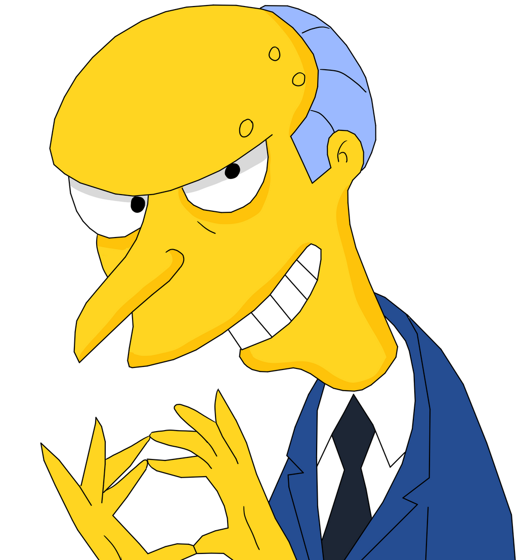 Mr Burns Digital by CaptainEdwardTeague on DeviantArt