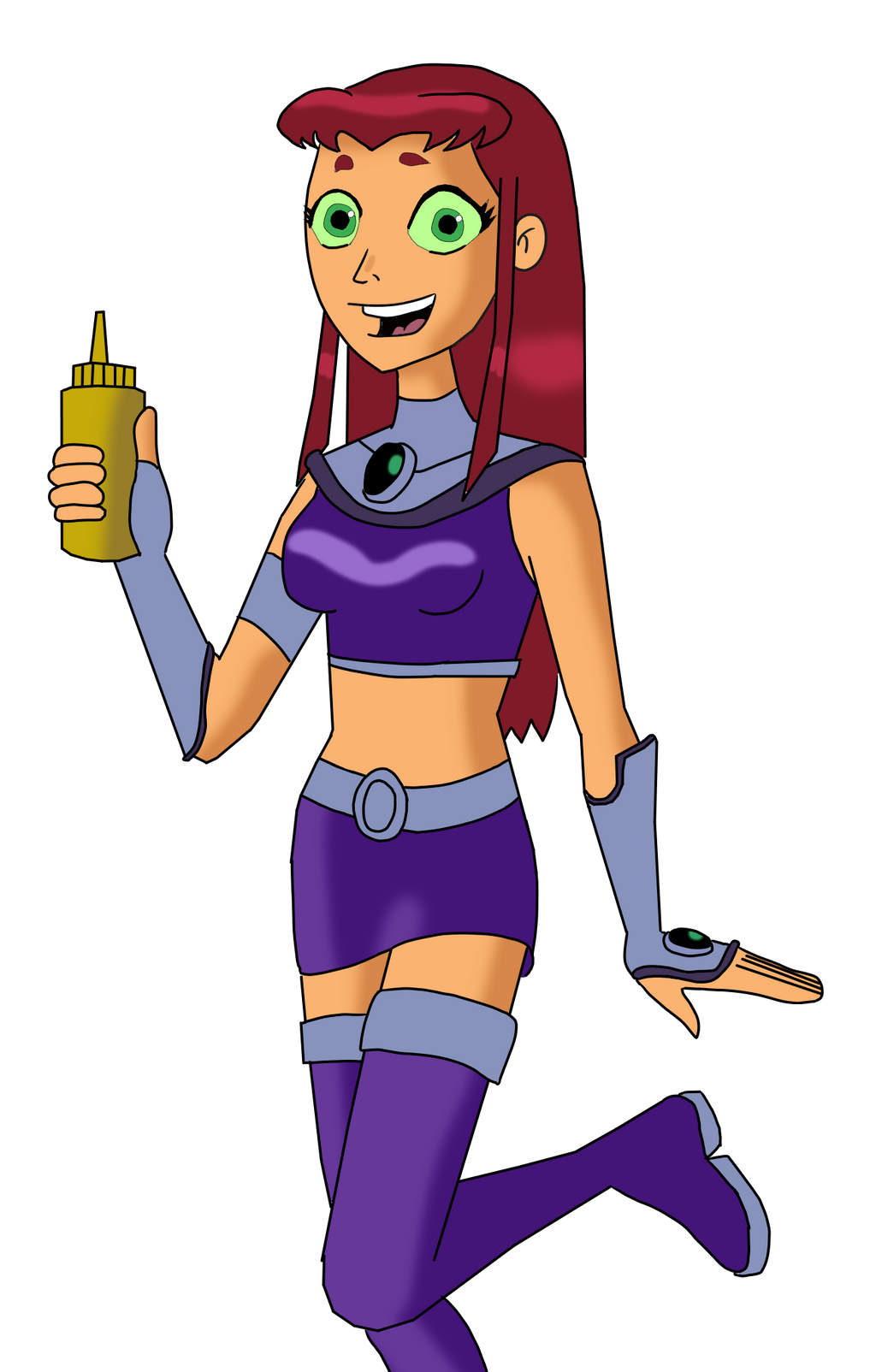 Starfire and Mustard by CaptainEdwardTeague on DeviantArt