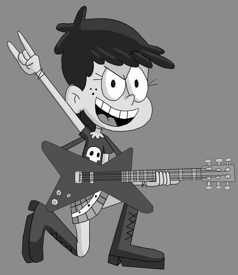 Luna Loud Rockin' Monochromatic by CaptainEdwardTeague on DeviantArt