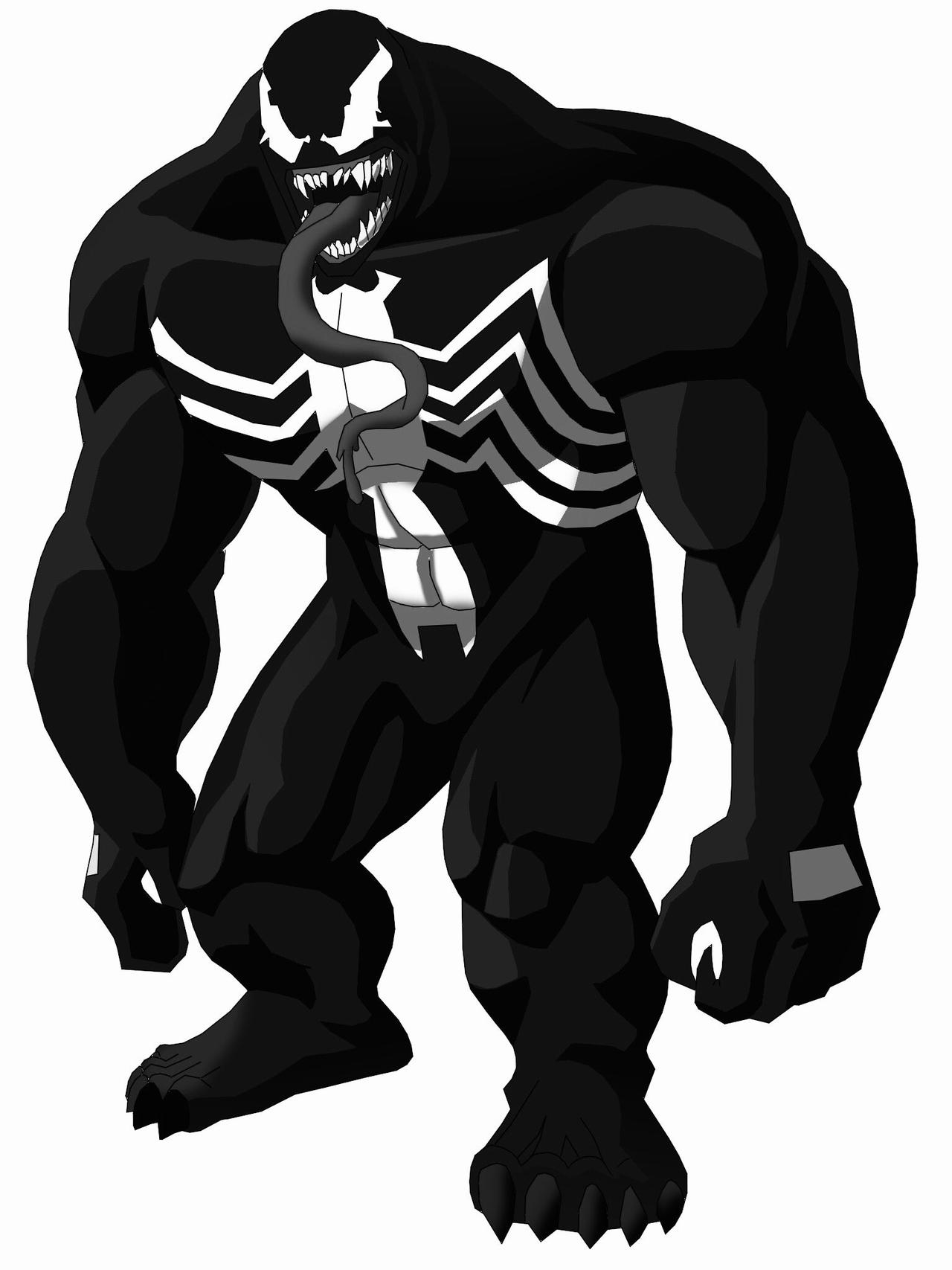 Venom Inverted Color Venom Monochromatic by CaptainEdwardTeague on DeviantArt