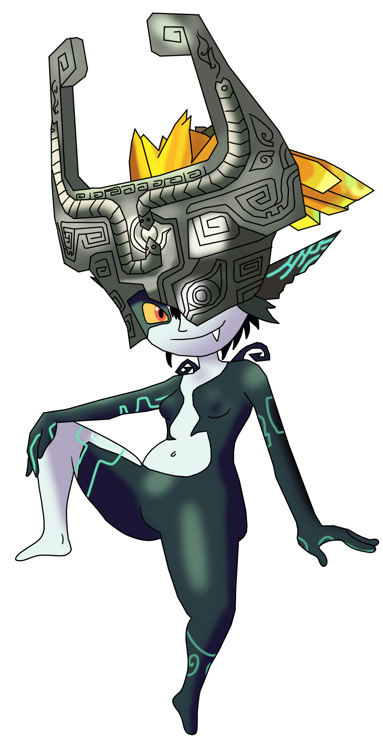 Midna Ref Midna by CaptainEdwardTeague on DeviantArt