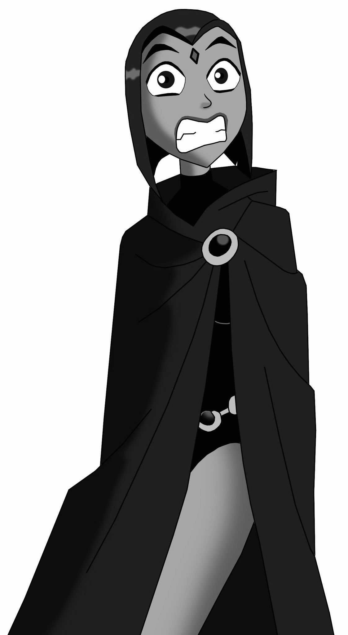 Raven Terrified Monochromatic by CaptainEdwardTeague on DeviantArt