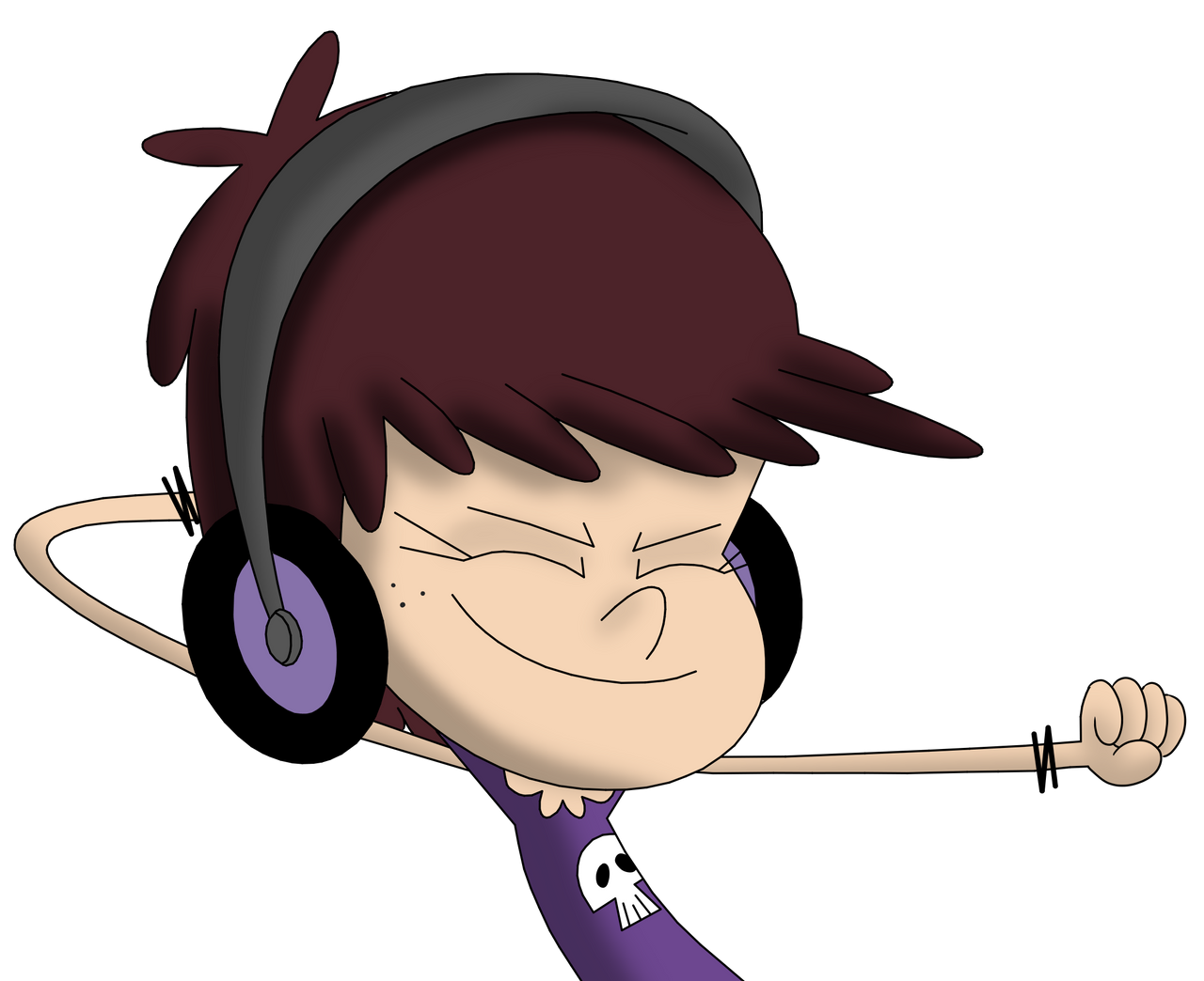 Luna Loud Rockin by CaptainEdwardTeague on DeviantArt