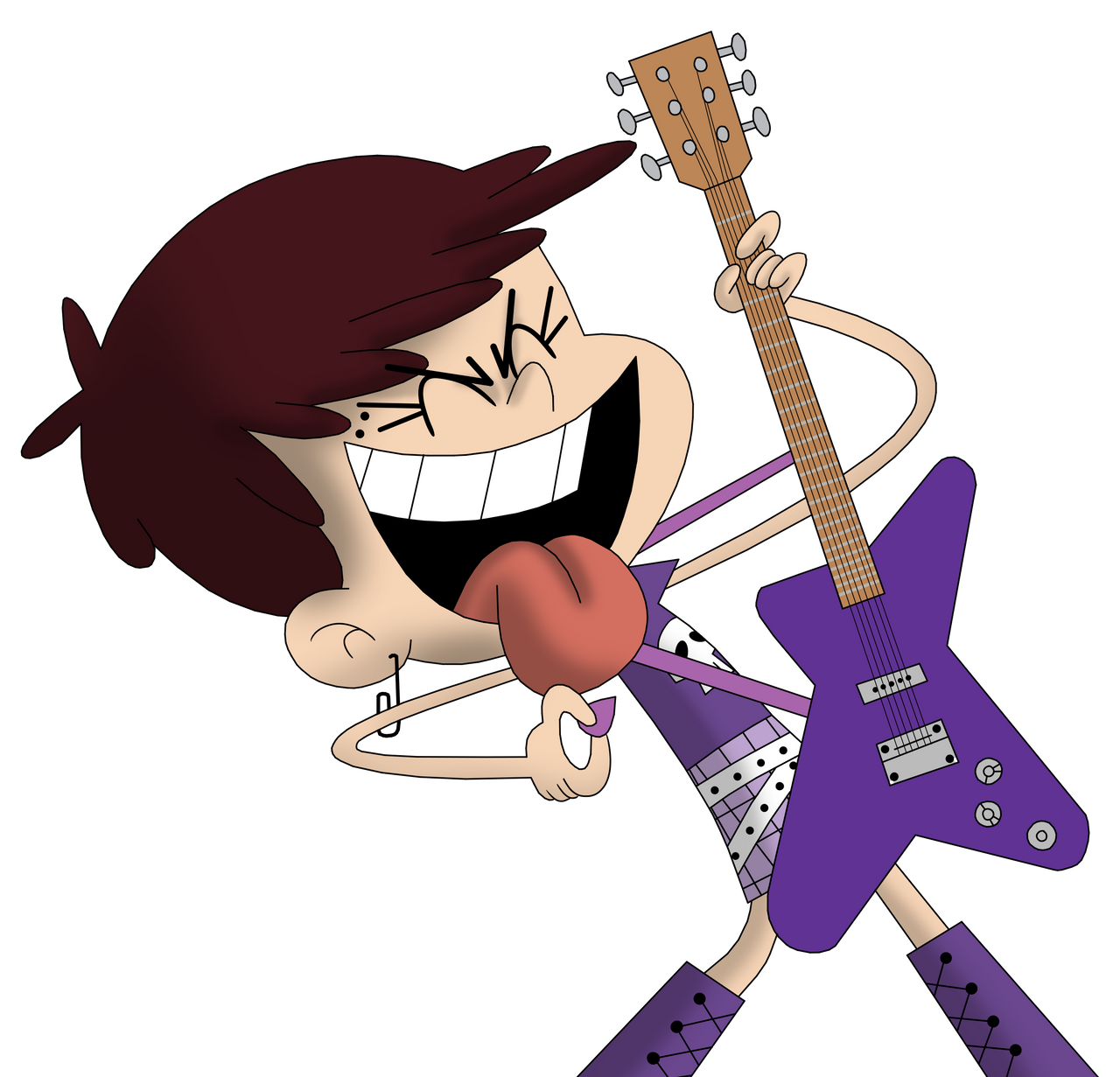 Luna Loud Rocking Out Y'all by CaptainEdwardTeague on DeviantArt