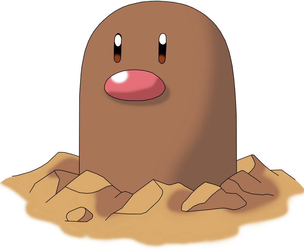 Diglett by CaptainEdwardTeague on DeviantArt