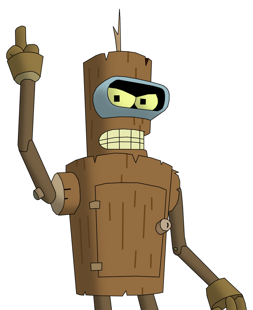 Deviantart Bender Bender is Wooden by CaptainEdwardTeague on DeviantArt