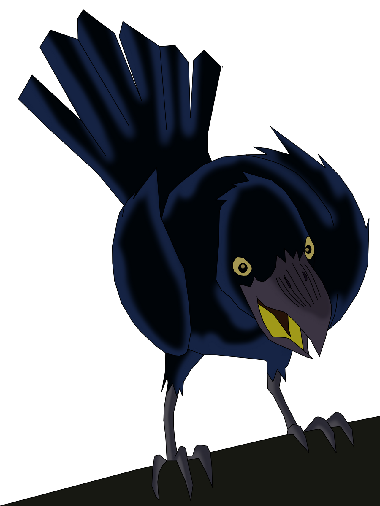 Raven Sending a Message by CaptainEdwardTeague on DeviantArt