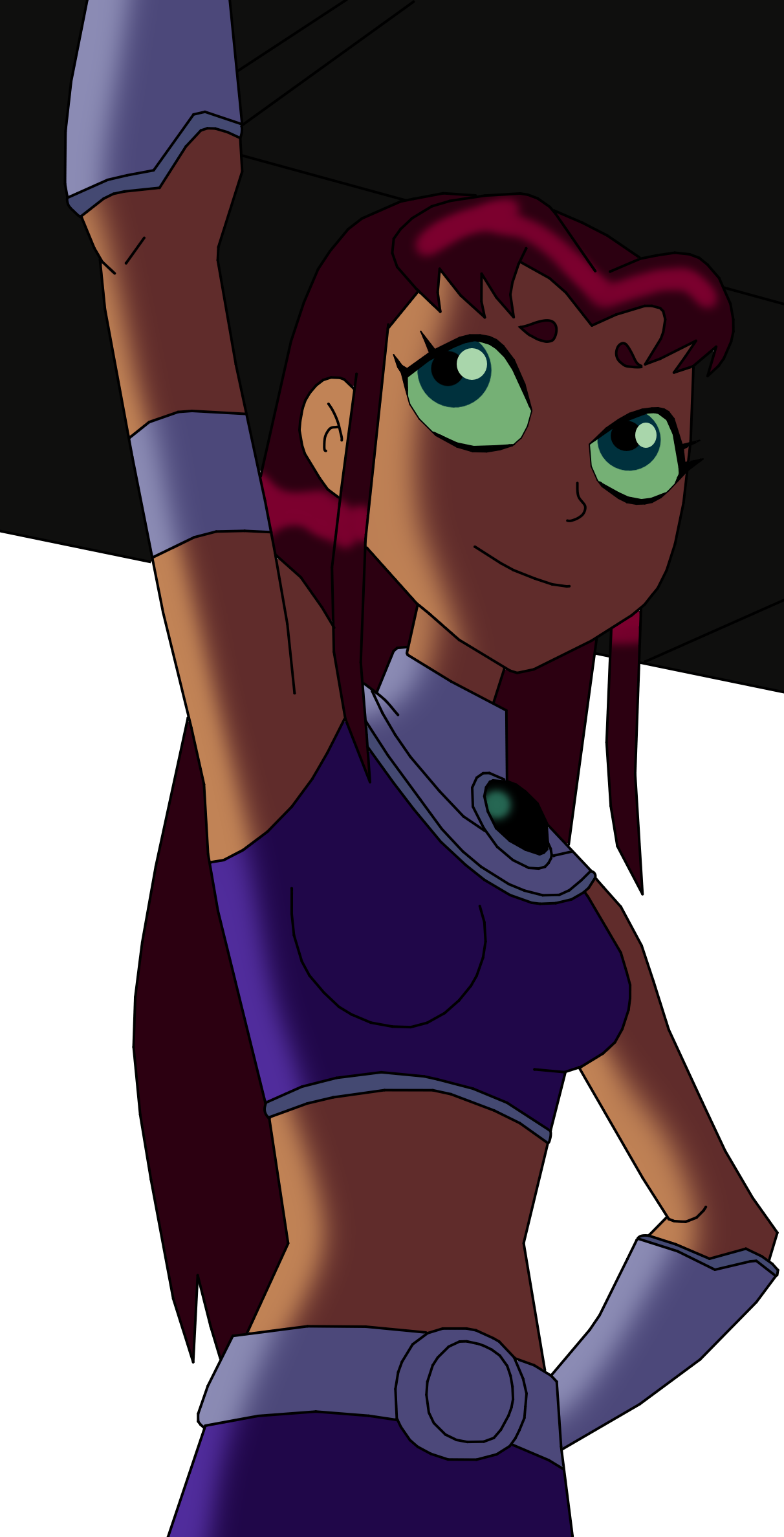 Starfire Adorable and strong by CaptainEdwardTeague on DeviantArt