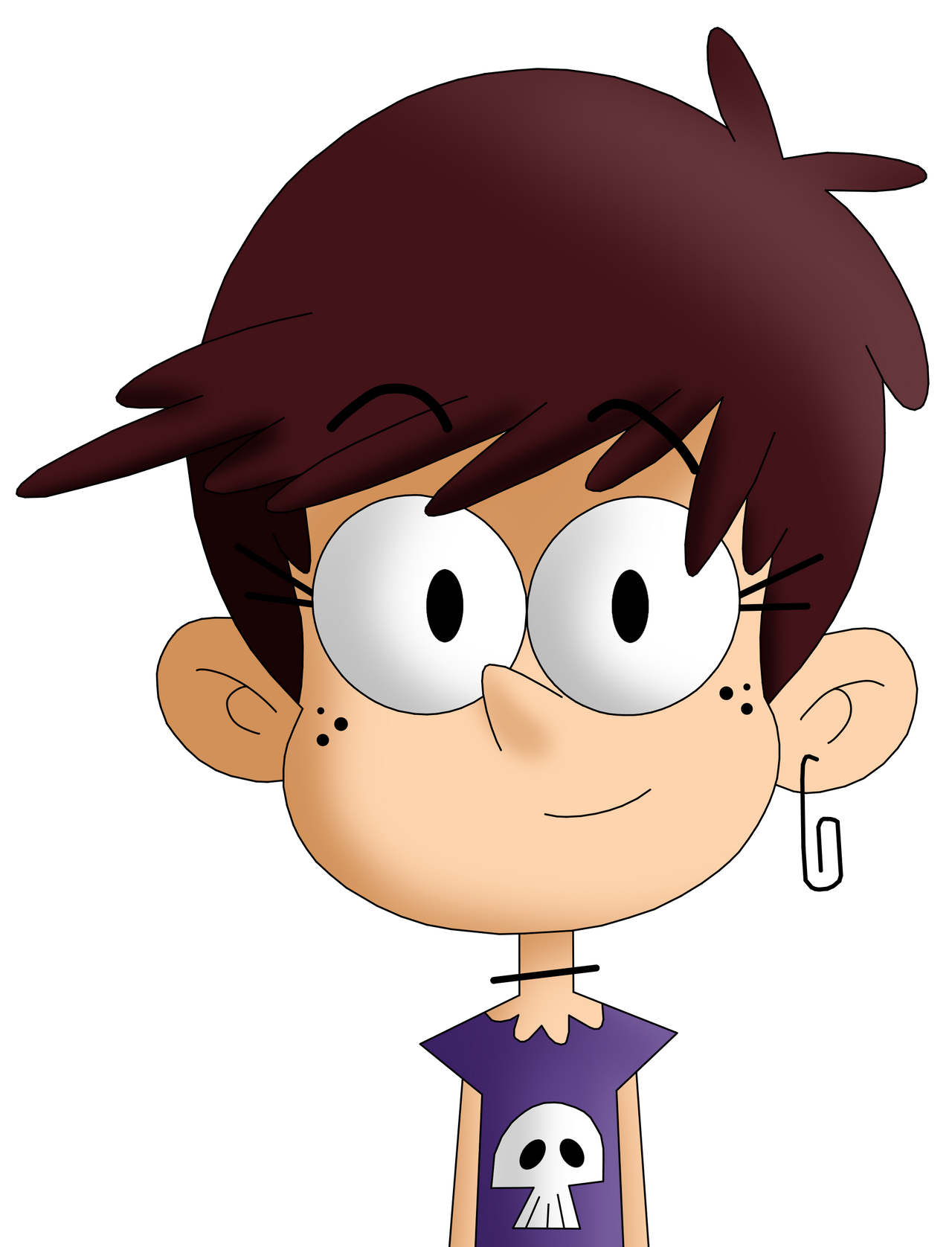 Luna Loud Front View Cute by CaptainEdwardTeague on DeviantArt