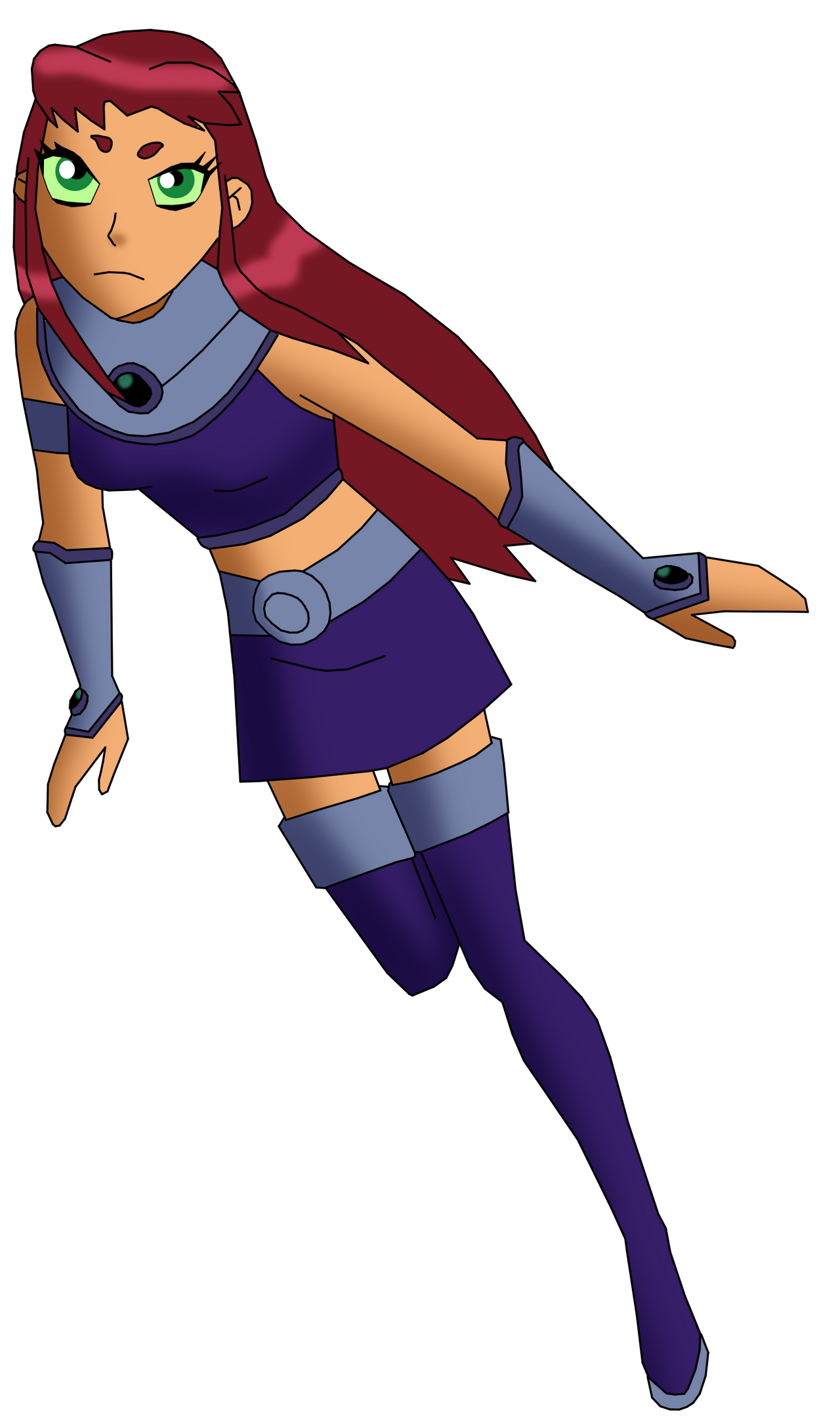 Starfire Flying Suspiciously By Captainedwardteague On Deviantart