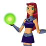 Starfire and Plasma Ball Smiling