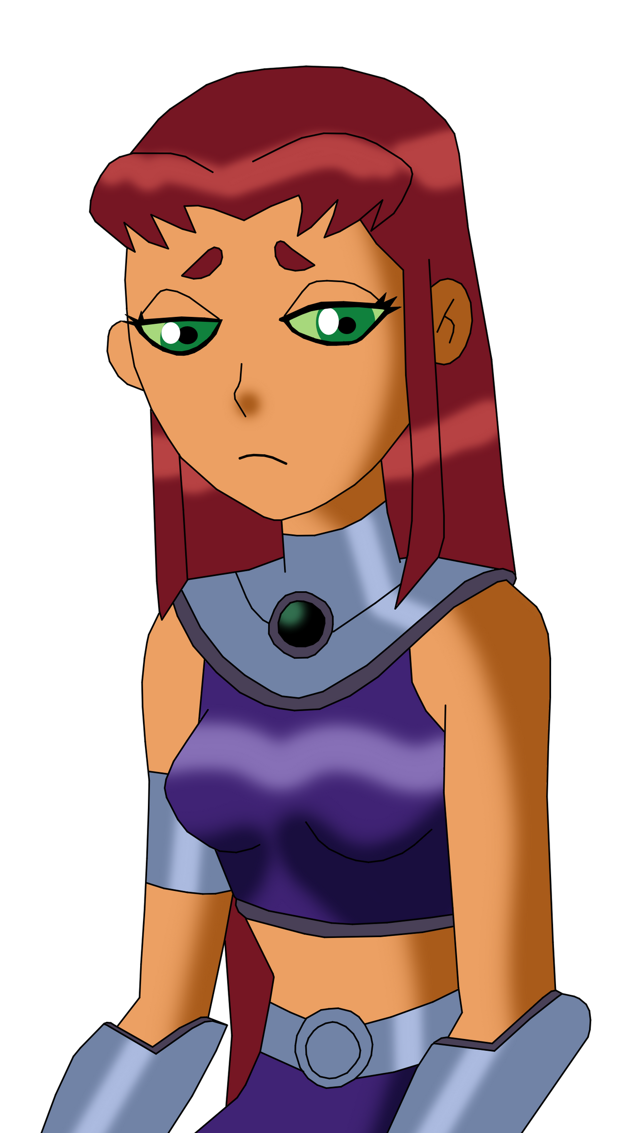 Infested Starfire Starfire Sad oh.... right.... by CaptainEdwardTeague on DeviantArt
