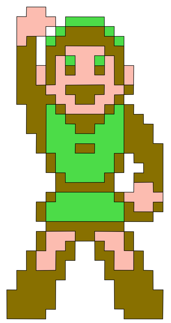 Pixilart - Link - Zelda 2 by colenathan08