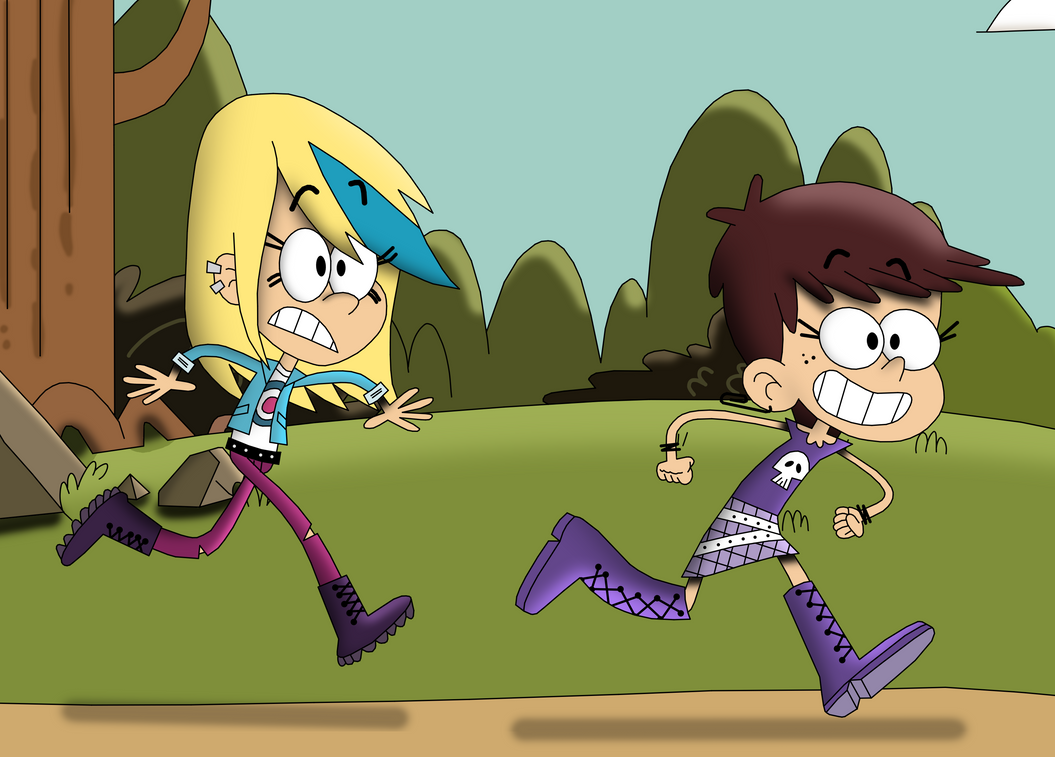 Luna and Sam Excited Run! by CaptainEdwardTeague on DeviantArt