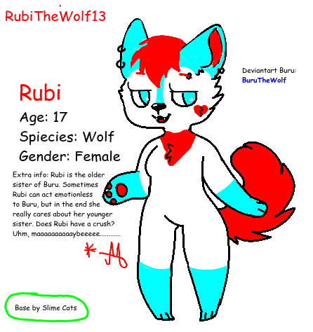 pics Furry Oc Base rubi my furry oc base by slime cats