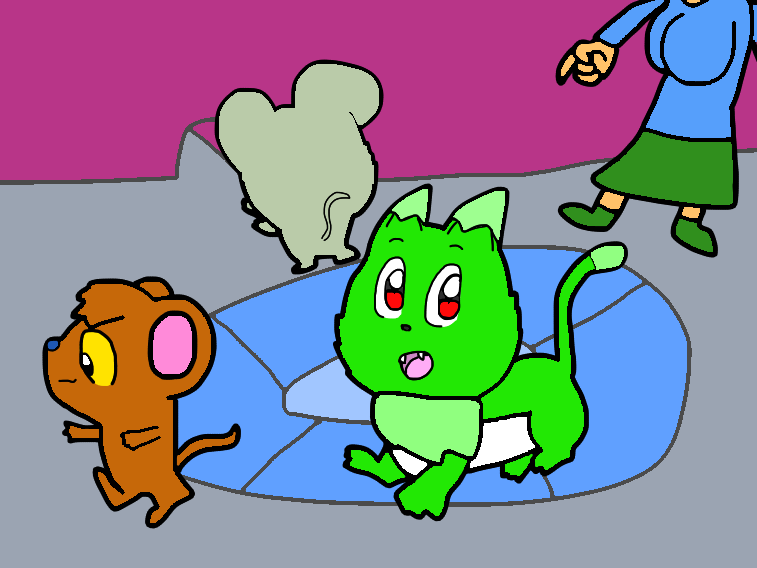 A Lady Was Mad At Green Cat 1/25/22