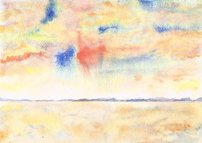 Watercolour sky