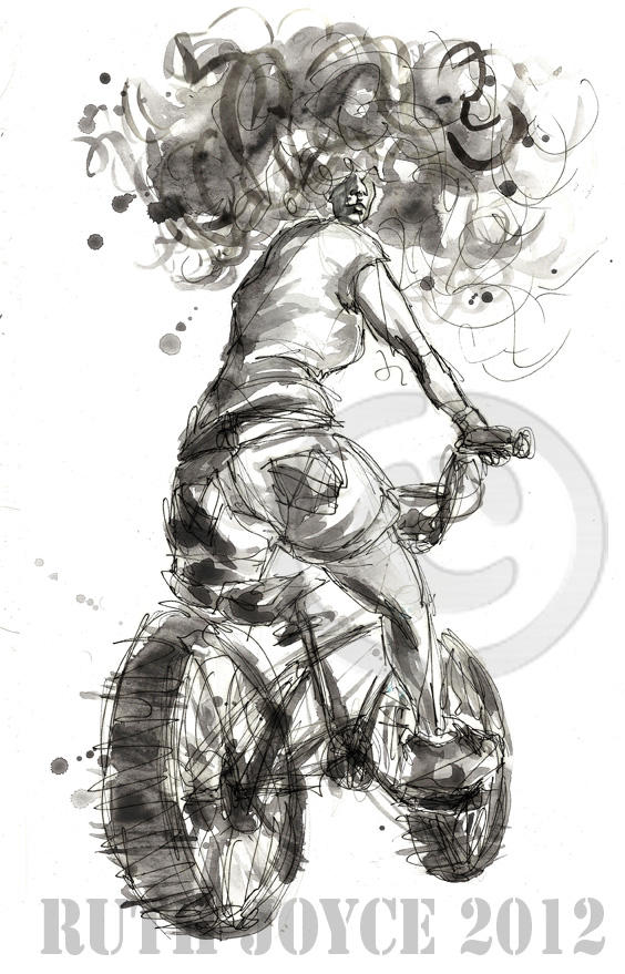 BMX Girl by ruthjoyceart on DeviantArt