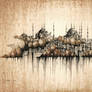 ISTANBUL Panorama Mix  Sepia- Pavel Filgas Art