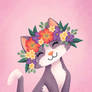Floral Crown Kitty